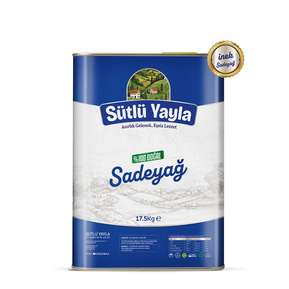 İnek 17.5 Kg Sadeyağ - Sütlü Yayla